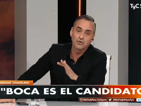 El Gringo Cingolani tiró que "Boca es el candidato" y le pegó a River