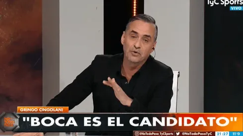 El Gringo Cingolani tiró que "Boca es el candidato" y le pegó a River