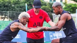 Foto de Neymar entrenando con el PSG.