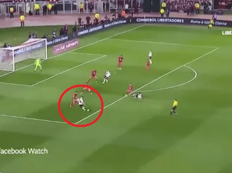 Terminó en el lateral: el remate de Carrascal del que se burló hasta la Libertadores