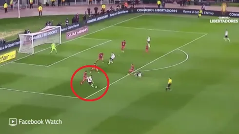 Terminó en el lateral: el remate de Carrascal del que se burló hasta la Libertadores