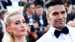 Lorelei Tarón y Radamel Falcao.