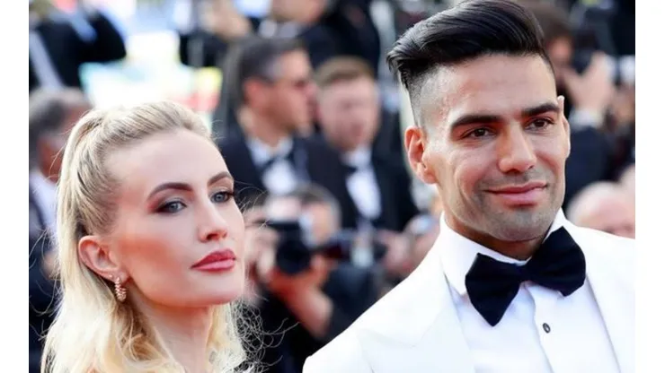 Lorelei Tarón y Radamel Falcao.