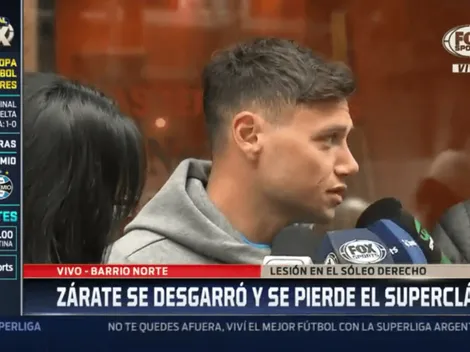 Zárate habló tras hacerse los estudios: "Pensé que era algo más grave"