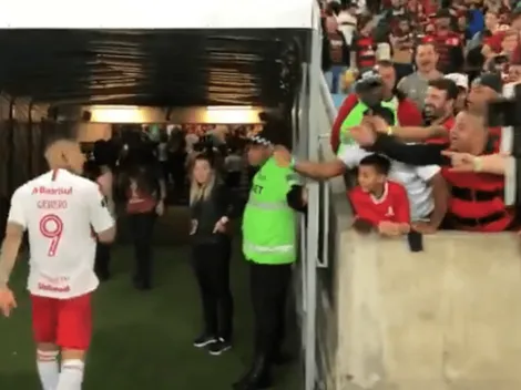 Hinchas del Flamengo increparon a Guerrero en el Maracaná y así reaccionó el Depredador
