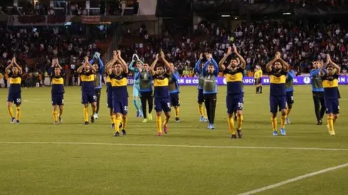 Los jugadores de Boca.