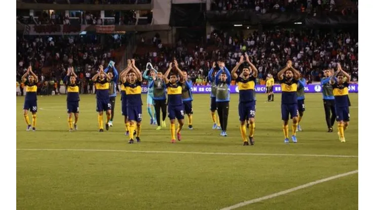 Los jugadores de Boca.