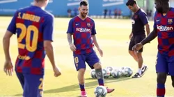 Está de regreso: Messi volvió a entrenar con el Barcelona