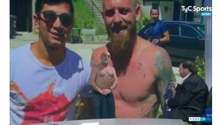 Panquecazo: Pagani felicitó a De Rossi, aunque no por lo que hizo dentro de la cancha