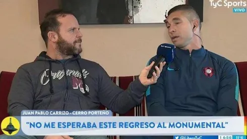 Juan Pablo Carrizo: "No me esperaba este regreso al Monumental"