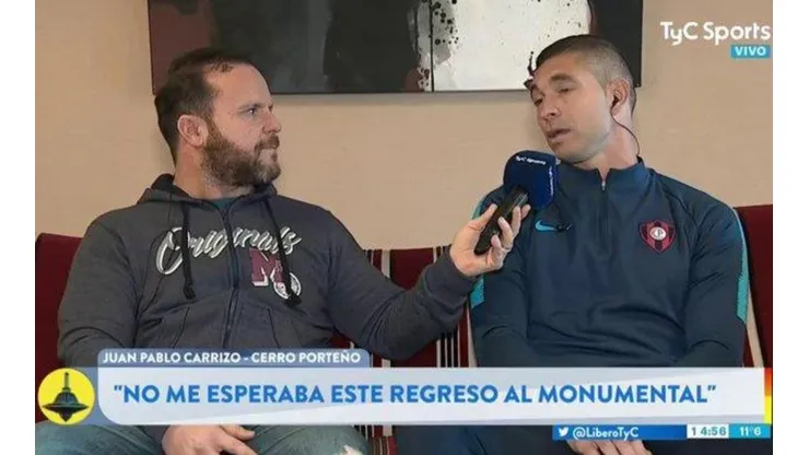 Juan Pablo Carrizo: "No me esperaba este regreso al Monumental"
