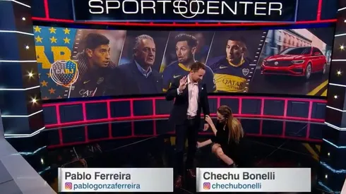 El blooper de Chechu Bonelli arrancando SportsCenter: "Uy, te la dí, ¿no?"