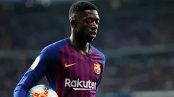 Ousmane Dembélé con la camiseta de Barcelona.