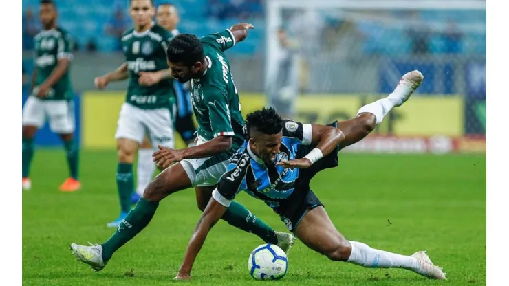 Gremio vs. Palmeiras por la Copa Libertadores.