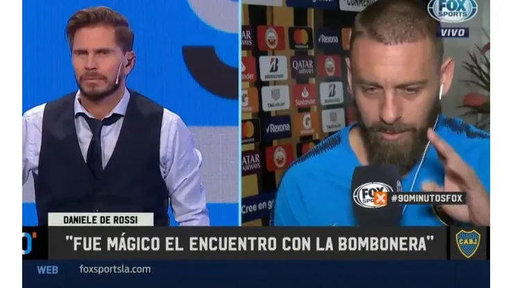 De Rossi sobre su primer partido en La Bombonera: "Fue mágico"