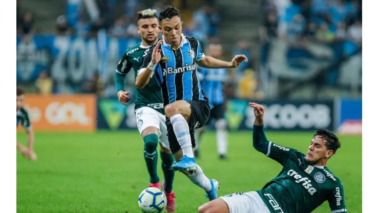 Gremio vs. Palmeiras por la Copa Libertadores.