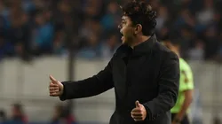 Marcelo Gallardo durante la victoria sobre Racing.