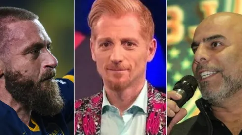 Daniele De Rossi, Martín Liberman y Mauricio 'Chicho' Serna.