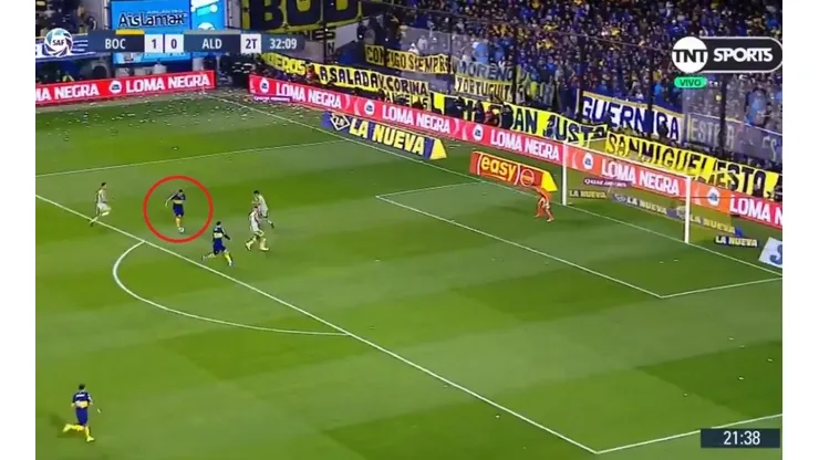 El tanto de Eduardo Salvio.