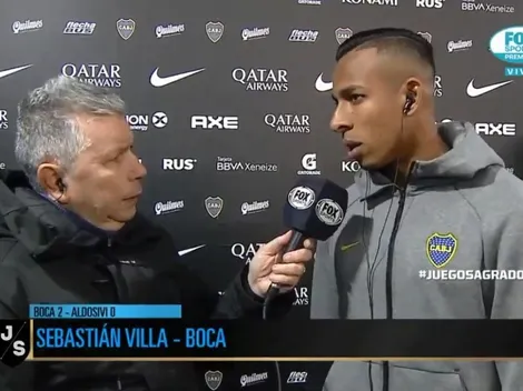 Villa reveló qué fue lo que le pidió De Rossi antes del primer gol de Boca