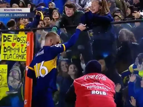 Gigante: Daniele De Rossi le hizo el mejor regalo del Día del Niño a una fanática de Boca