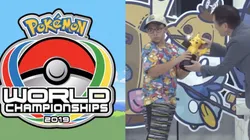 ¡Insólito! Apenas le dieron el trofeo éste se rompió en el Mundial de Pokémon