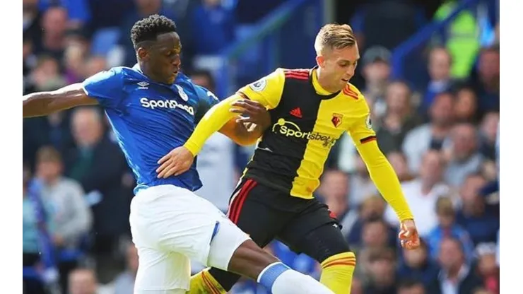 Everton ganó y en Inglaterra están encantados con Yerry Mina