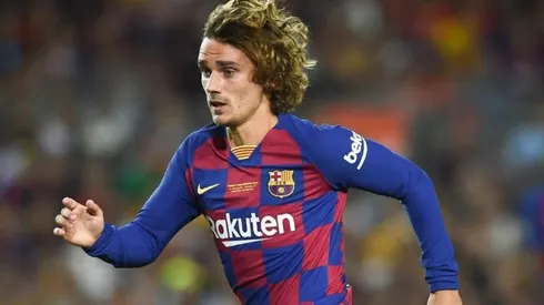 Antoine Griezmann con la camiseta de Barcelona.