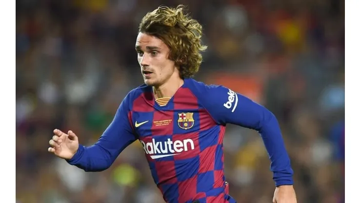 Antoine Griezmann con la camiseta de Barcelona.