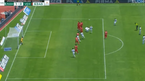 Una locura: Víctor Malcorra rompió el cero ante Veracruz con un golazo de tiro libre