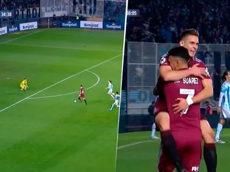 En menos de un minuto, Borré le metió dos goles a Racing y remontó River