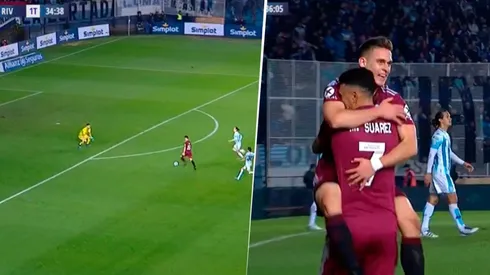 En menos de un minuto, Borré le metió dos goles a Racing y remontó River