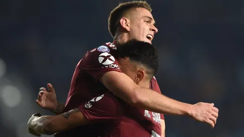 El festejo de los jugadores River.