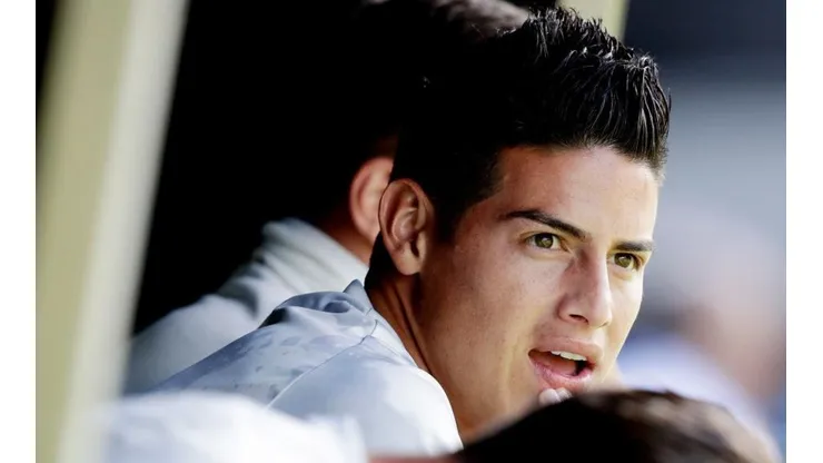 James Rodríguez, en su regreso al Real Madrid.