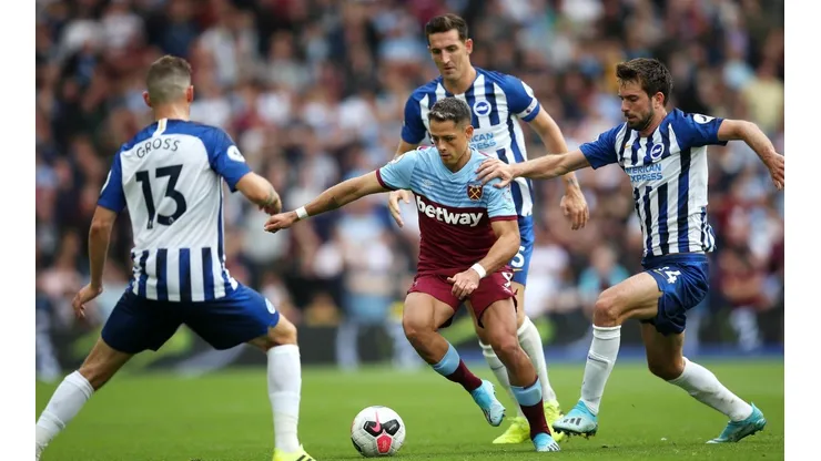 No alcanzó: West Ham igualó con Brighton a pesar del gol de Chicharito Hernández