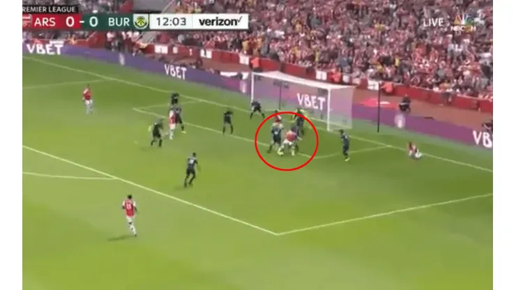 Foto captura del gol.