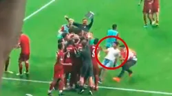 El momento de la lesión de Adrián.