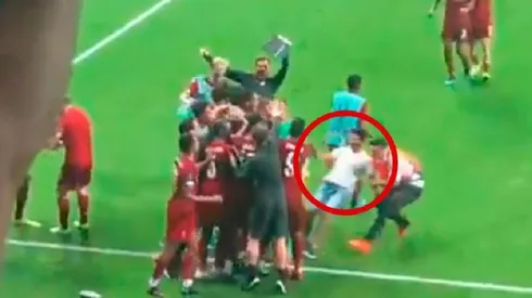 El momento de la lesión de Adrián.