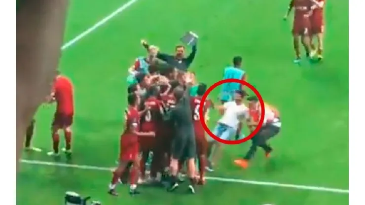 El momento de la lesión de Adrián.