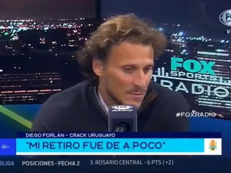 Forlán contó por qué le dijo que no a Boca y River: "Me llamaron"
