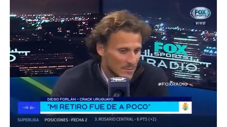 Forlán contó por qué le dijo que no a Boca y River: "Me llamaron"