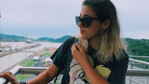 Delfi Pignatiello subió una foto desde Panamá y no tardó en comentar su basquetbolista enamorado