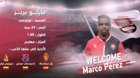 Marco Pérez, nuevo jugador del Al Raed.