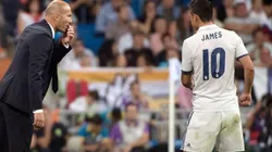 A Zidane no le gusta esto: lo que pasó en las redes entre James y el Real Madrid