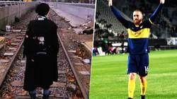 Foto de Daniele De Rossi y su mujer.