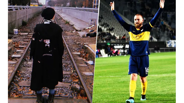 Foto de Daniele De Rossi y su mujer.