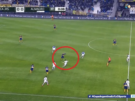 Video: la primera pelota que tocó De Rossi fue a lo Boca