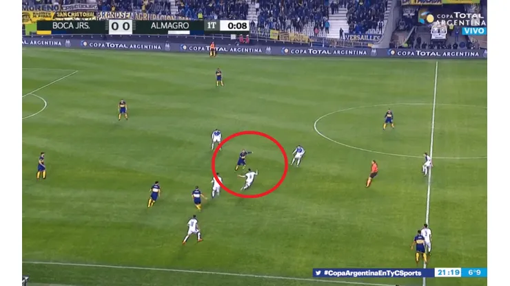 Video: la primera pelota que tocó De Rossi fue a lo Boca