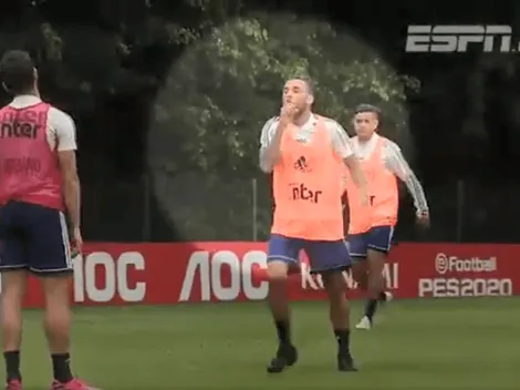 Dani Alves trolleó a Pato en el entrenamiento y subió el video a Instagram