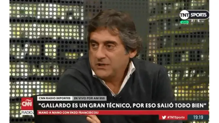 Enzo Francescoli no imagina una partida de Marcelo Gallardo.